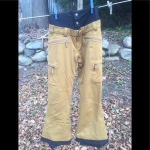 Marmot tan ski pants size